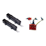 Captadores Tesla Vr-jb2-sts + Pré Tone Gauge Sbk-2 (4 Pots)