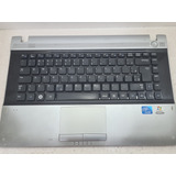 Carcaça Base + Teclado E Touchpad Samsung Rv419