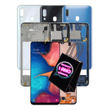 Carcaça Para Galaxy A30 Aro Lateral Botões + Tampa + Display