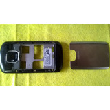 Carcaça Traseira Nokia E5 Preta Usada + Tampa Da Bateria