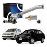 Carcaça + Tubo Água Alumínio Gol G5 G6 G7 Fox Sensor Cinza