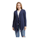 Cardigan Feminino Casaco Com Bico Manga