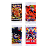 Cards 400 Envelopes Pokémon, Naruto, Dragon, Free Fire
