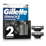 Carga Gillette Mach 3 Carbono C/2un