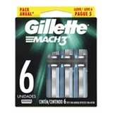 Carga Gillette Mach3 Regular Com 6
