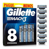 Carga Gillette Mach3 Regular Leve 8 Pague 6