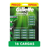 Carga Gillette Mach3 Sensitive - 16