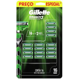 Carga Gillette Mach3 Sensitive Com 16 Unidades