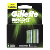 Carga Gillette Mach3 Sensitive Com 2