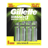 Carga Gillette Mach3 Sensitive Leve 8 Pague 6 