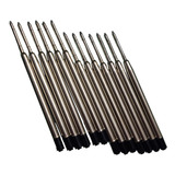 Carga Metal Para Caneta Montblanc Parker Crow Cross - 12unid