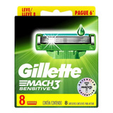 Carga Refil Gillette Mach3 Sensitive C/