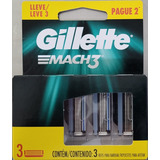 Carga Refil Lâmina Gillette Mach3 Regular - 3 Cartuchos