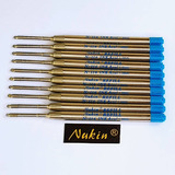 Carga Refil Nukin N116 Azul 1.0mm - Tipo Parker Kit C 12 Pçs