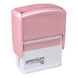 Carimbo Automático Para Marcar Roupas + 1 Tintas De Tecido Cor Da Tinta Preto Cor Do Exterior Rosa