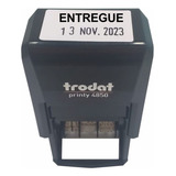 Carimbo Datador Trodat 4850 Com O Texto Entregue
