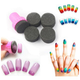 Carimbo Esponja Para Unhas Degradê Tie Dye C/ 5 Bloco