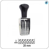 Carimbo Numerador 6 Dígitos 3mm 5306 Cor Do Exterior N/a Cor Da Tinta N/a