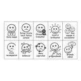 Carimbo Pedagógico Psico Avaliação Expressão Facial 10 Unid.