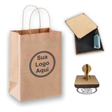 Carimbo Personalizado 15x15cm Com Almofada E Tinta -com Logo