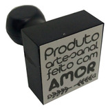 Carimbo Tag Kraft ( Produto Artesanal Feito Com Amor)