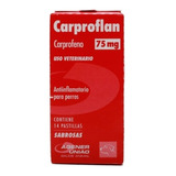 Carproflan 75 Mg Anti-inflamatório Para Cães 14 Comprimidos