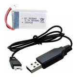 Carregado E Bateria 3.7v 800mah Drone Avião E Helicópteros