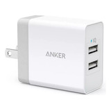 Carregador Anker Powerport Duplo Usb 2 X 24w Carga Rápida 