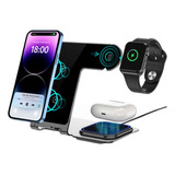 Carregador Base Alumínio Dock Station Para iPhone Watch Luxo