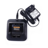 Carregador Base Radio Ht Baofeng + Fonte Original Uv5r Uv5ra