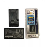 Carregador + Bat-eria Np-fh100 Sony Dslr