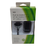 Carregador + Bateria 6800mah Para Controle Sem Fio Xbox 360