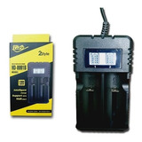 Carregador Bateria Duplo Com Visor 18650 16340 14500 26650