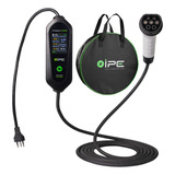 Carregador Carro Elétrico Portátil 3,5 Kw C/ Tela Lcd