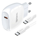 Carregador Celular Fonte Usb C Turbo Pd 20w Com Cabo Tipo C