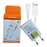 Carregador Celular Turbo Adaptador Fonte Usb + Cabo Tipo-c 