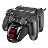 Carregador Controle Ps4 Base Duplo Charge Para Playstation 4