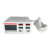 Carregador De Bancada Múltiplo Usb Potente 87w Pd+qc 6 Saída