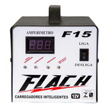 Carregador De Bateria 15a 12v Aux. Partida Bivolt F15 Flach