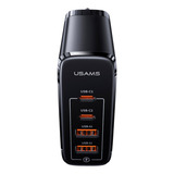 Carregador De Mesa Usams Portas Usb A/c Máx. 100w Preto