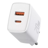 Carregador De Parede Baseus Tipo C + Usb Qc 3.0 Pd 20w Turbo