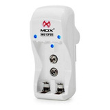 Carregador De Pilhas Aa Aaa 9v Mox Bi-volt Auto Stop Moxcp30