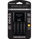 Carregador De Pilhas Panasonic Eneloop Pro Com 4 Aa 2550mah