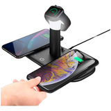 Carregador Dock Station Sem Fio Para iPhone Watch Abajur Qi