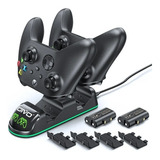 Carregador Duplo + 2 Bateria P/ Controle Xbox Series One S X