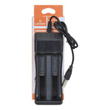 Carregador Duplo Bateria 18650 14500 Lanterna Tática Bivolt