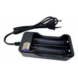 Carregador Duplo Bateria 18650 3,7 A 4,2v Lanterna Tatica 