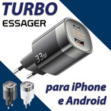 Carregador Essager Rapido Turbo 33w C Display Digital Watt