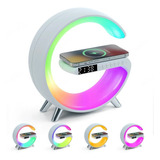 Carregador Estação Wireless Indução Qi Luminária Led Rgb