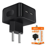 Carregador Fonte P/iPhone Apple Duplo Usb C Tipo C 40w Usb-c